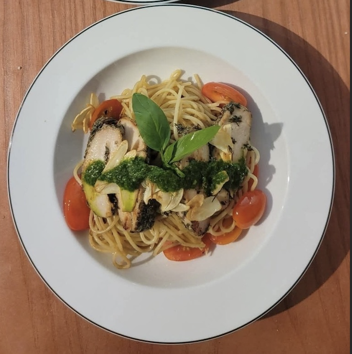 Grilled chicken with rice